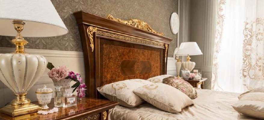 Double bed beds bedroom designer beds Bizzotto furniture solid wood bed new