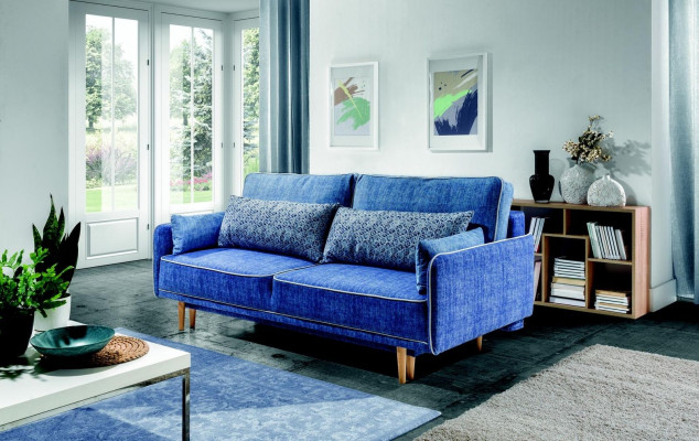 Mega comfortable modern 3-seater sleeper sofa in classic European style