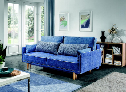 Mega comfortable modern 3-seater sleeper sofa in classic European style