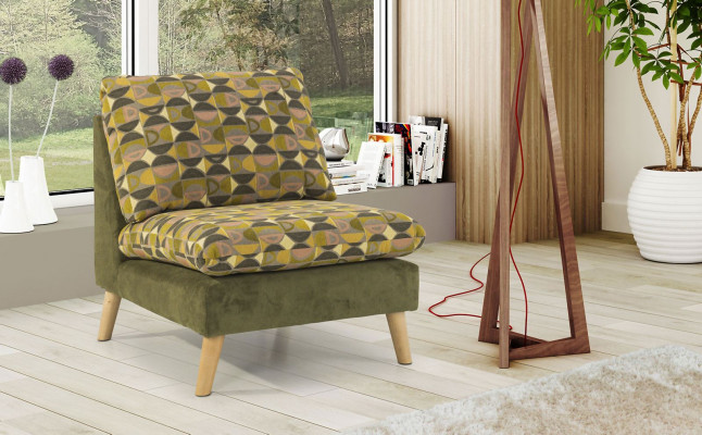 Design Relax Club Armchair Lounge Sofa 1-Seater TV Chair Upholstered Fabric