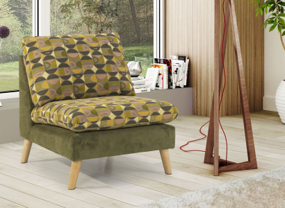 Design Relax Club Armchair Lounge Sofa 1-Seater TV Chair Upholstered Fabric