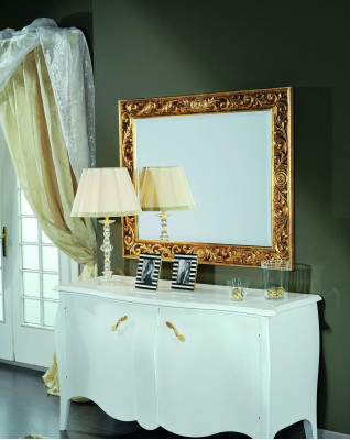 Wall mirror mirror bathroom hallway design salon antique style glass vintage baroque rococo