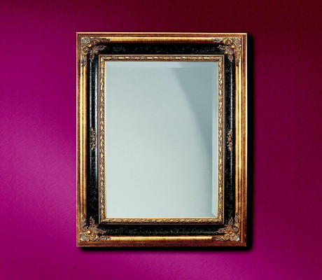 Classic designer mirror wall mirror Baroque Rococo 96x133cm wood frame new