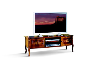TV lowboard, RTV cabinet, table, living room, wood furniture, baroque style