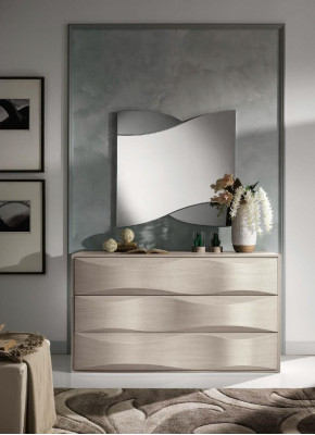 Set dresser with mirror dressers console group wood cabinets bedroom modern