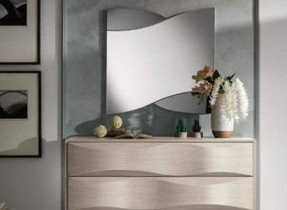 Set dresser with mirror dressers console group wood cabinets bedroom modern