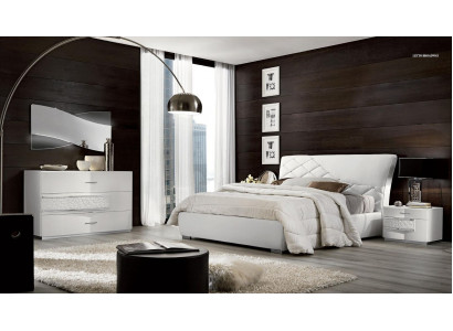 Bed bedframes bed frames beds double luxury double bed white modern design