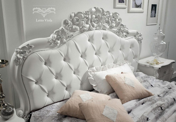 Bed style bedroom beds wood Italian furniture design classic art deco