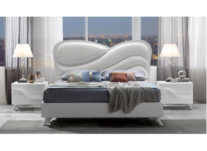 Double bed bed bed frame bed frames white double modern luxury Italy style new