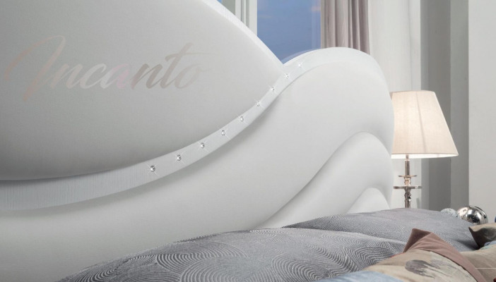 Double bed bed bed frame bed frames white double modern luxury Italy style new