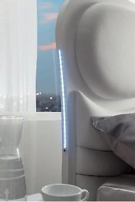 Double bed bed bed frame bed frames white double modern luxury Italy style new