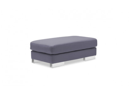 XXL Club Footstool Club Lounge Pouf Leather Ottoman Designer Textile