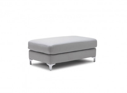 XXL Club Footstool Lounge Ottoman Pouf Textile Ottoman Designer