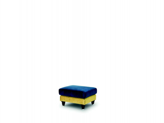 Footstool Lounge Stool XXL Club Ottoman Pouf Leather Fabric Ottoman Designer New