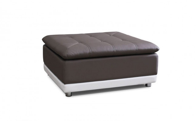 Lounge Stool XXL Club Footstool Ottoman Pouf Leather Textile Ottoman