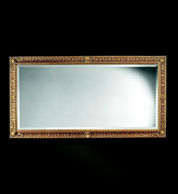 Wall mirror wooden frame mirror frame design Rococo Baroque living room furniture new