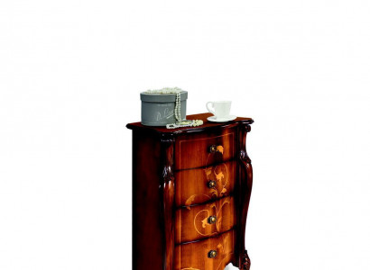 Baroque Style Italian Furniture Design Dresser Wardrobe Brown Luxury Wooden Skirt New