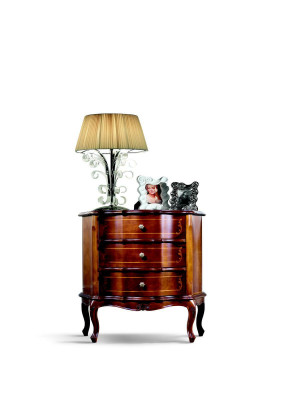 Italian furniture design dresser cabinet brown luxury wooden furniture style baroque.
