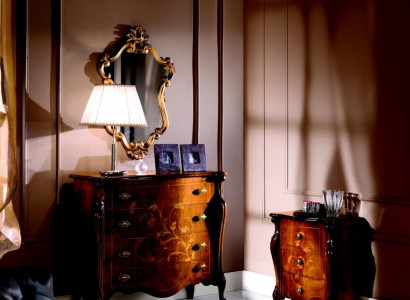 Brown luxury Italian furniture design sideboard wooden furniture style