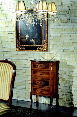 Wood Italian Style Furniture Luxury RTV Brown Dresser Baroque Style Antique Style