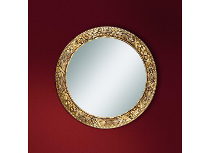 Classic wall mirror wood mirror furniture new baroque round round frame wall new
