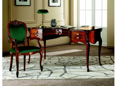 Italian classic wooden furniture luxury armchair office furniture style baroque