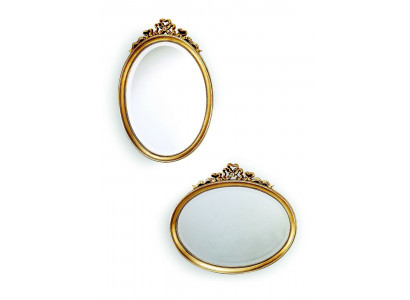 Classic Design Mirror Wall Mirror Oval 67x77cm Hanging Mirror Baroque Rococo