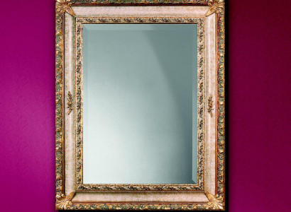 Classic wall mirror, wooden frame, mirror, furniture 94x184 design, baroque, rococo, new.