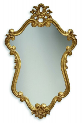 Designer mirror sideboard Baroque mirror living room shelf luxury mirror gold