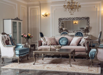 Sofa set luxury sofas armchair 3+1+1 seater coffee table set 4-piece
