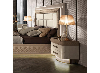 Bedroom Consoles Nightstand Side Table Modern Design Furniture Wood Beige New