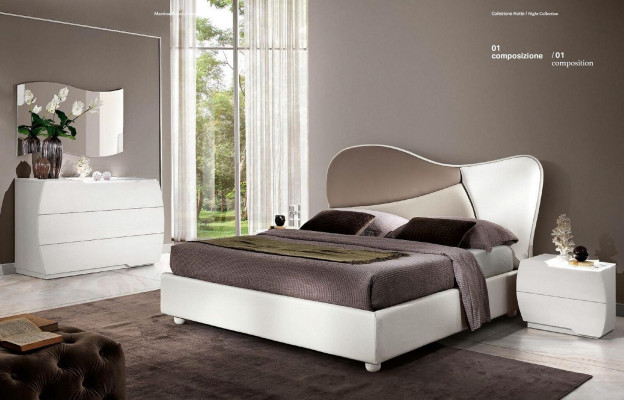 Luxury double bed frames bed white double bed leather wood modern design new