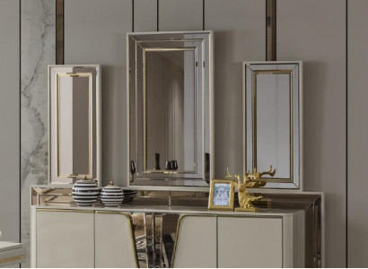 Sideboard dresser living room wood modern beige luxury cabinet design