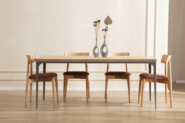 Dining table brown table luxury dining room style classical modern furniture new