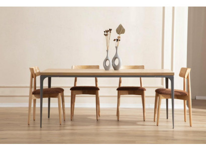 Dining table brown table luxury dining room style classical modern furniture new