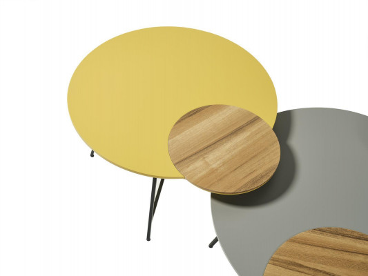 Exclusive designer coffee table set from a European furniture manufacturer.