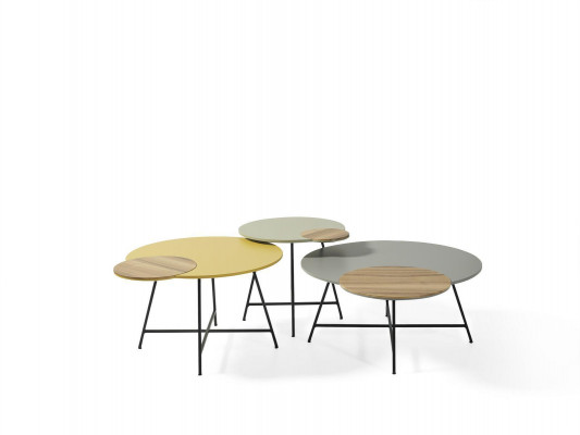 Exclusive designer coffee table set from a European furniture manufacturer.