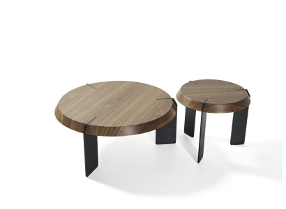 Coffee table, side table, designer table, round, brown, living room table, new