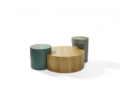 Side Table Coffee Tables Coffee Table Round Tables Brown Luxury Table 3-piece Set