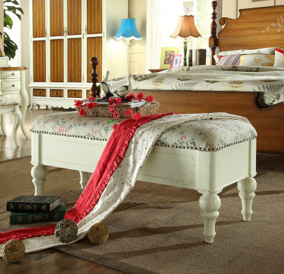 Seat textile upholstery bench cushion seat stool bench fabric wood style designer new