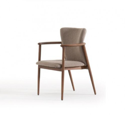 Dining room chair design upholstered fabric textile style modern armchair chair
