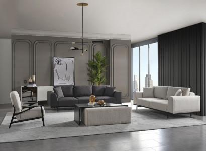 Sofa set 431 stool coffee table seating living room design new 5-piece set