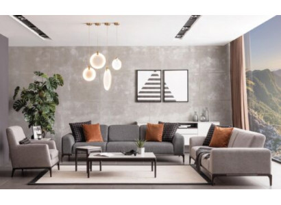 Sofa 4 seater color gray living room design style furniture modern new