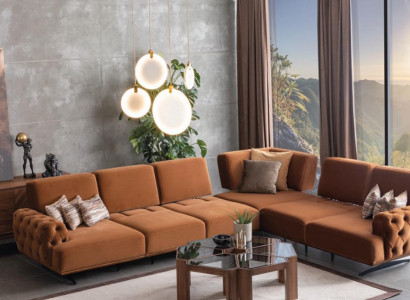 Living area sofa L-shape couch set design modern sofas corner sofa