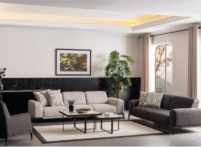 Living room sofa set 4 3 1 seater set fabric sofa armchair luxury