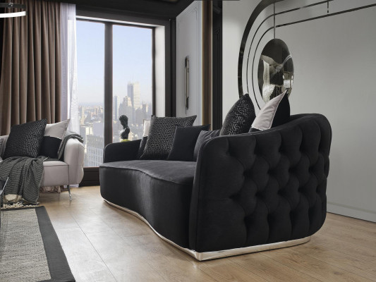 Sofa set 431 seater coffee table living room set 4-piece, white new modern