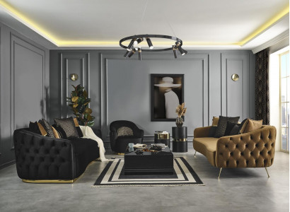 Sofa set 431 seater coffee table set textile design new set 4-piece