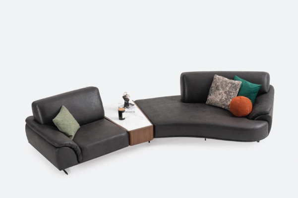 Round living room couch furniture 5 seat couches round sofa furniture textile
