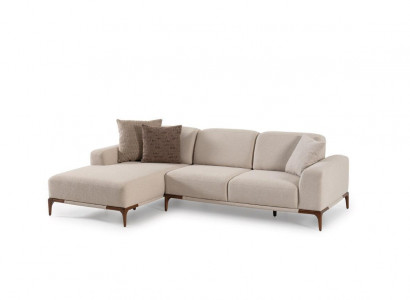 Living room corner sofa L-shape couch upholstery luxury style couches design