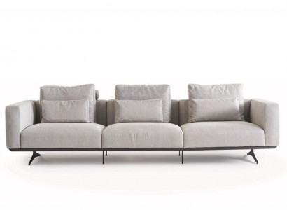 Living Room Design Sofa Set 4-Seater Couch White Upholstered Sofa New